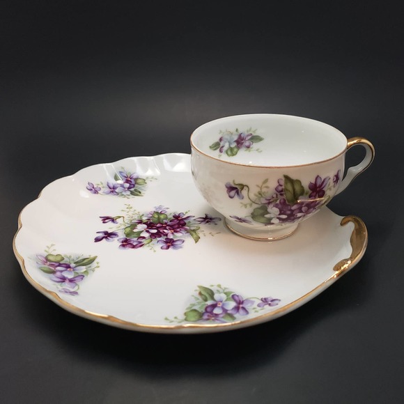 kelvin Other - VTG 60's Kelvin Fine China Teacup Saucer Purple